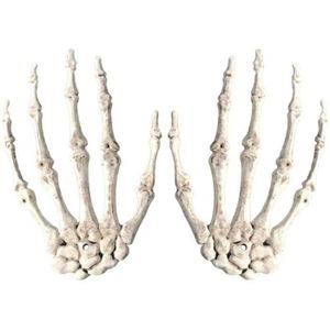 PROJECTEUR LASER NOËL 2pcs 1 Paires Squelette Mains en Plastique hanté Maison pour la décoration de Halloween