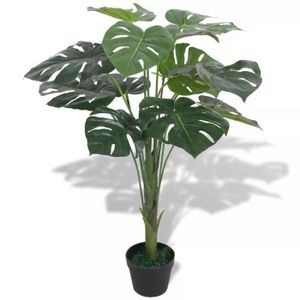 FLEUR ARTIFICIELLE MONSEUL Plante artificielle avec pot Monstera 70 cm Vert