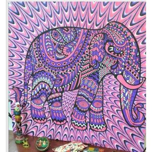Dremisland Tapisserie Florale Tenture Murale Mandala Indien Boh/ème Hippie Tapisserie Gris Couvre-lit Rideau Pique-Nique Plage Couvertures Jet Gradient, M//150/_x/_130/_cm