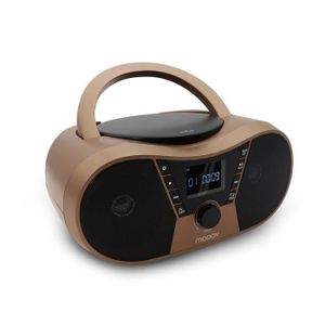 RADIO CD CASSETTE Lecteur CD Copper & Black avec radio FM, port USB,