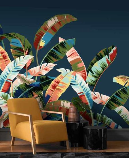 Papier Peint Intissé Rasch Florentine III – Botanique Bleu, 0.53 X 10.05 M