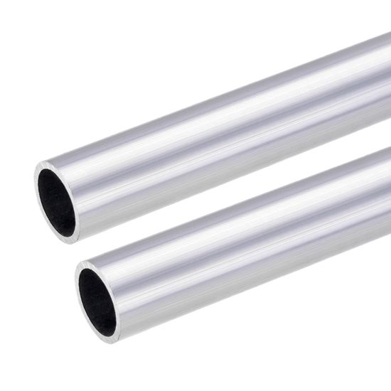 sourcing map 2stk. 6063 Aluminium Rundrohr Aluminiumrohre Nahtlos Gerade Schlauch 25mm Außendurchm. 19mm Innendurchm. 300mm Länge