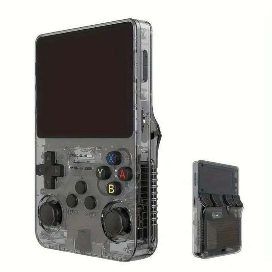 Console Rétro Portable R36S – Linux, 30000+ Jeux, écran HD 3,5 Pouces, Batterie 3000 MAh, Carte 127 Go – Mini Console Pour Adultes – Blanc