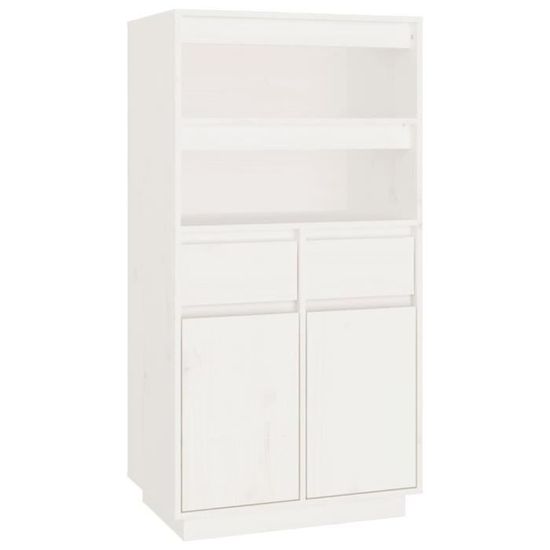 FHE - Buffet 120x35x80 Cm Bois Massif De Pin - YOSOO - DX4153 - Maison