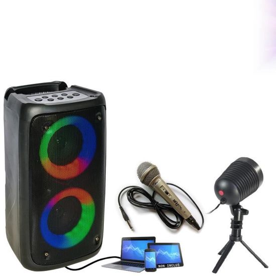Enceinte Bluetooth portable PARTY LEO-250 sur Batterie - Micro - Jeu de  Lumière Astro-Ball8 - Cdiscount Jeux - Jouets