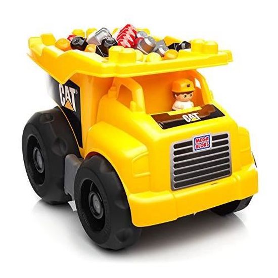 Mega Bloks Camion Benne Cat Jeu De Voiture Et De Blocs De Construction 25 Pieces Jouet Pour Bebe Et Enfant De 1 A 5 A Dcj8 Cdiscount Jeux Jouets
