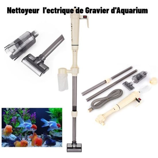 Gravier pour Aquarium nettoyants Batterie électrique Alimenté pour Aquarium Rondelle Siphon Aspirateur Pompe de Changeur d'eau Filtr