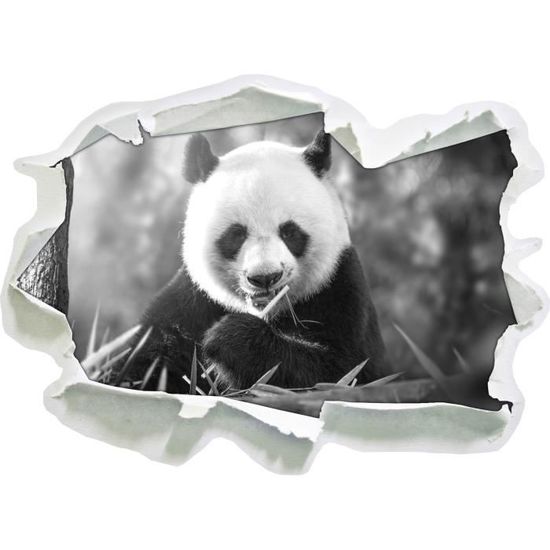 Panda Grand Collant Papier Blanc Autocollants Étiquettes Neuf