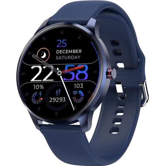 LIEBIG Montre Connectée Homme, Smartwatch Montre Intelligente Cadiofréquencemètre Etanche IP68 Moniteur de Pression Artérielle S105