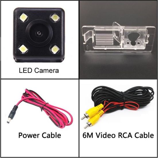 étanchéité IP68 Caméra De Recul LEXXSON HD - Vision Nocturne 8 LED - 170° - Pour Voiture Caméra De Recul 170
