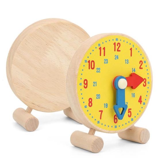 Horloge en Bois pour  Jouets d'apprentissage du Temps pour Tout-Petits  avec 48 Cartes,Apprentissage du Temps et des horloges - Cdiscount Jeux -  Jouets
