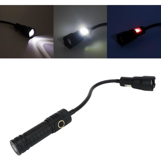 Acheter Lampe de poche LED 3 x P35 18350 Mini torche magnétique rechargeable USB IP68 étanche pour randonnée camping éclairage en alliage