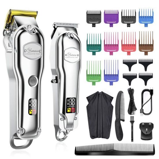 Tondeuse Hatteker 2en1 Pour Barbe Et Cheveux - Rasoir électrique Homme - Neuf Sous Blister