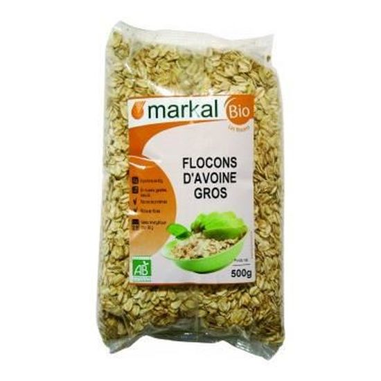 Markal -- Flocons d'avoine gros bio Vrac (origine UE) - 3 kg - par 500g main image 1