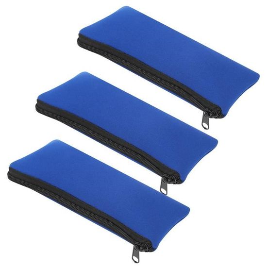 Bekecidi 20 Pièces Pochette Stylo Velours Avec Cordon - Sac Crayon Étudiant Cadeau (Bleu, Rouge, Noir, Rose, Café)