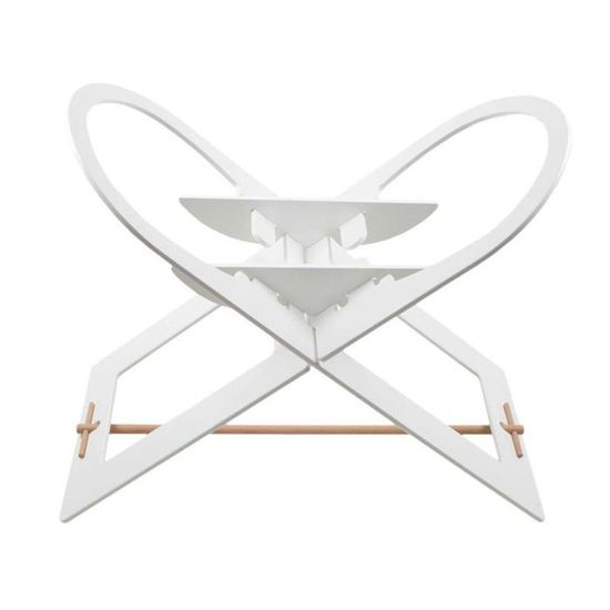 Support De Couffin Pliable Clair De Lune - Bois Naturel, Beige, Ajustable Et Facile à Ranger