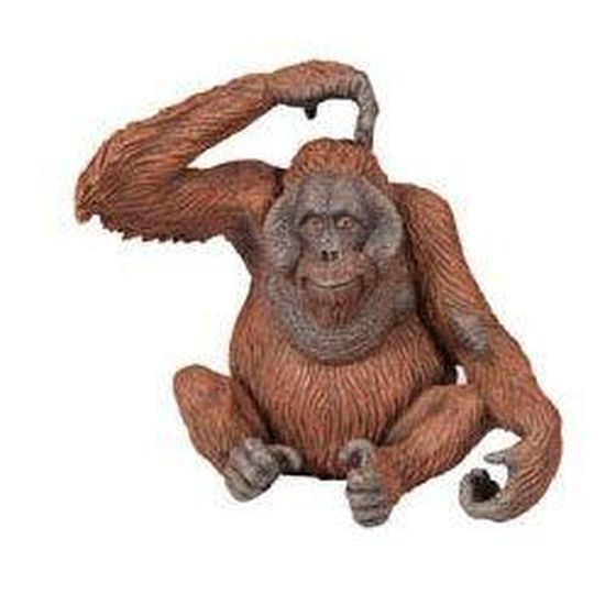 Figurine Orang-outan PAPO - 50120 - 8 cm X 8.5 cm - Pour Enfant Garçon de 3 ans et plus - Multicolore