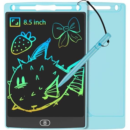 Tablette Enfants Dessin LCD 8,5 Pouces JOEAIS Rose - Ardoise Magique Portable Écriture Effaçable