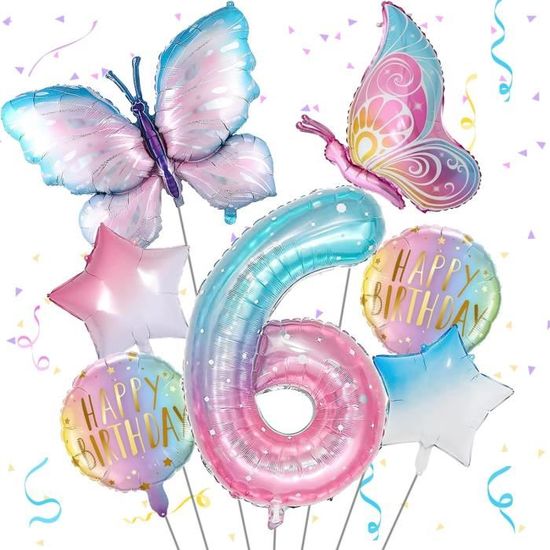 Ballons Papillon, Ballons D'Anniversaire Papillon, 46Pcs