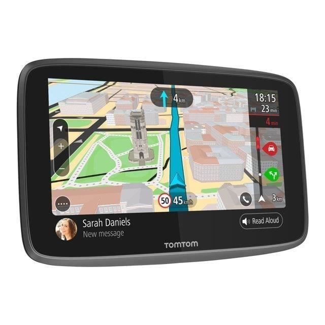 TOMTOM GO 6200 Cartographie Monde Trafic Zones de Danger à vie et Appel Mains-Libres (1PL6.002.04) Noir