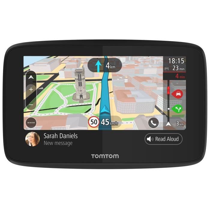 - GPS Auto via Carte SIM Incluse Cartographie Monde 6 Pouces et Appel Mains-Libres TomTom GO 6200 Zones de Danger /à Vie Trafic