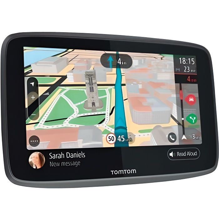 Navigateur GPS TOMTOM GO 520 - Cartographie Monde Trafic Zones de Danger à vie et Appel Mains-Libres