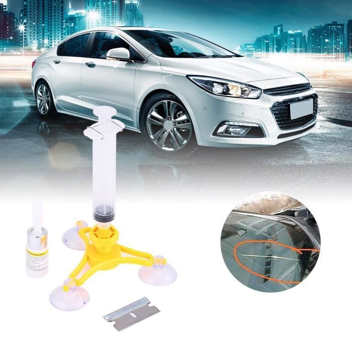 FHE - Kit de réparation de pare-brise automatique de voiture scellant de résine de fissure de verre