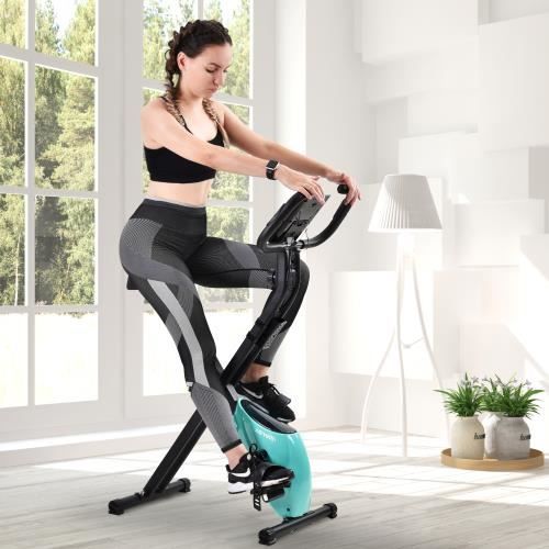 Vélo d'appartement pliable Bleu HB047 -LAO