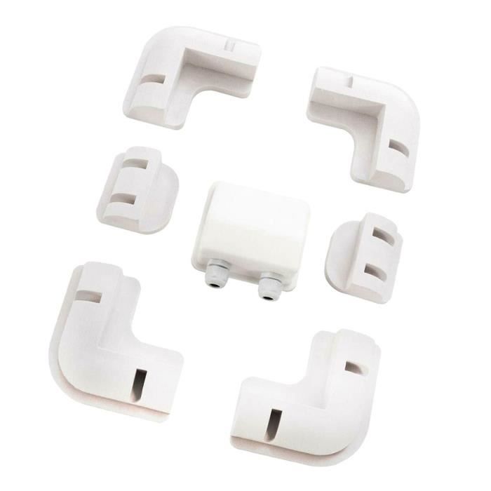 Kit de support de montage de câble d'angle pour panneau solaire Camping-car Caravane RV Bateau blanc_ce1169