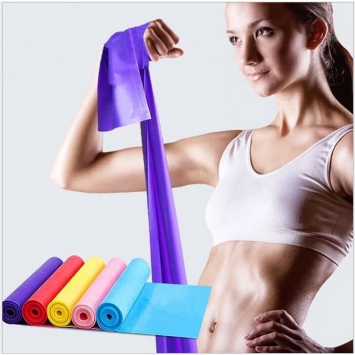 5 pcs Bandes de résistance d'entraînement TPE pour l'exercice de sport Bande de gymnastique élastique Équipement de fitness