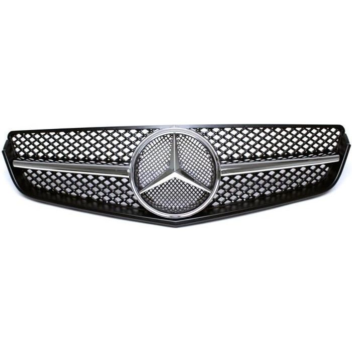 CALANDRE NOIR BRILLANT ET CHROME MERCEDES CLASSE E W207 COUPE PHASE 1 DE 05/2009 A 04/2013