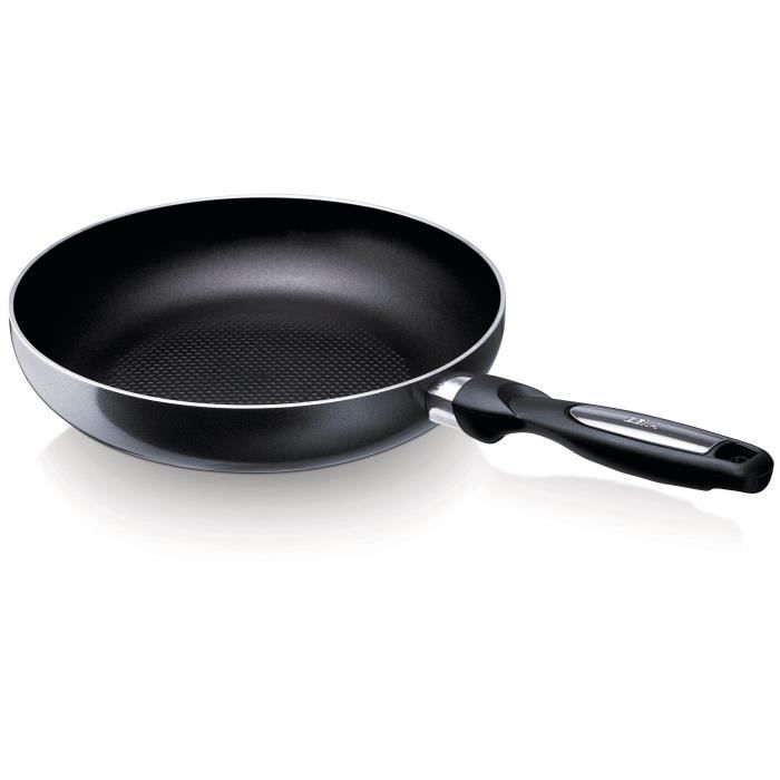 BEKA - 13077204 - POELE PRO INDUC ATHRACITE 20 CM EN ALUMINIUM - INTERIEUR REVETU GAUFRE -TOUS FEUX + INDUCTION