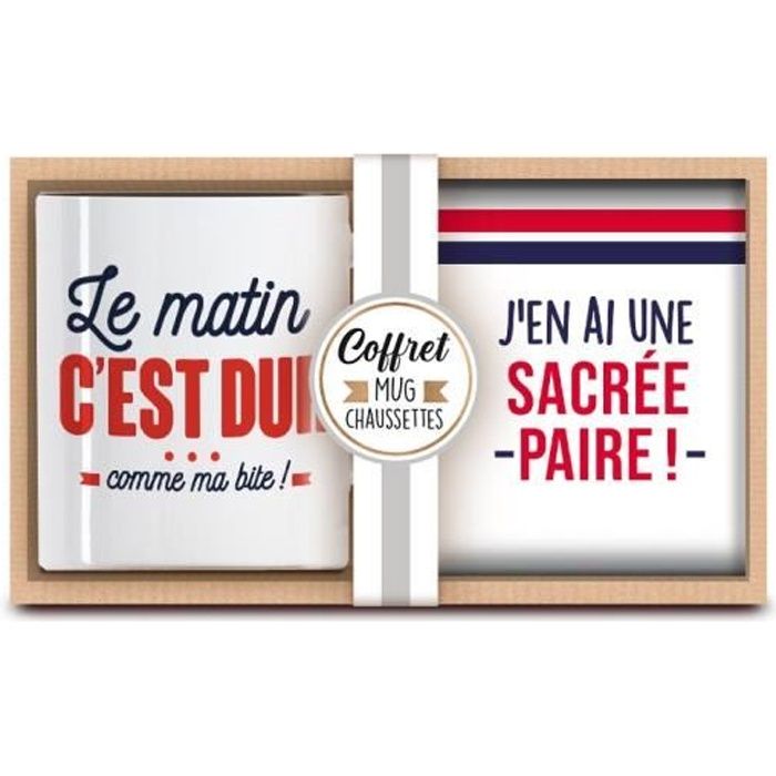 Coffret mug chaussettes paire