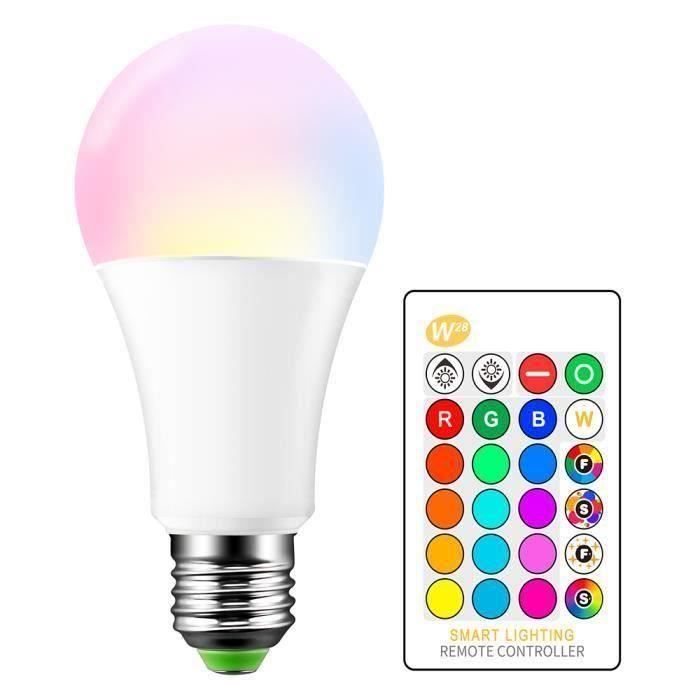 15W Ampoule LED RGBW E27 Lampe d 'éclairage d 'ambiance LED Lumières décoratives de barre de mode de fente de Flash Strobe KTV