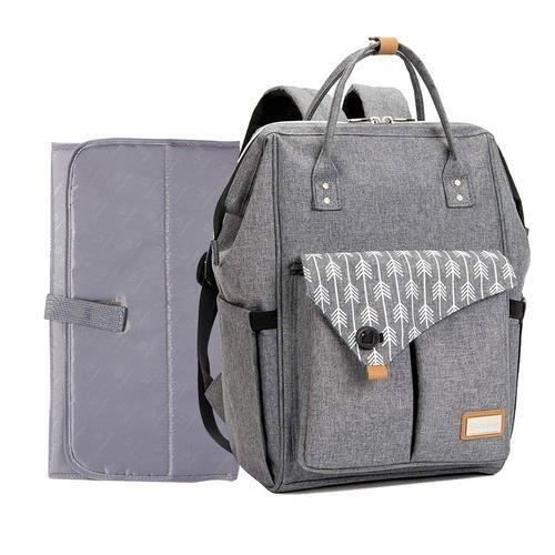 Lekebaby Sacs à Langer pour Bébé Sac de Voyage Tissu Imperméable, Grand Capacité Gris