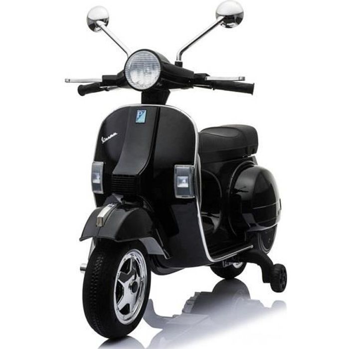 Vespa 12V Noir - Scooter pour enfant - Véhicule Moto Électrique Enfant Garçon Fille