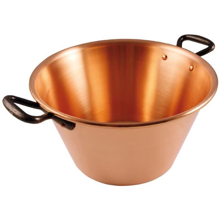 Bassine à gelée en cuivre - D: 28 cm