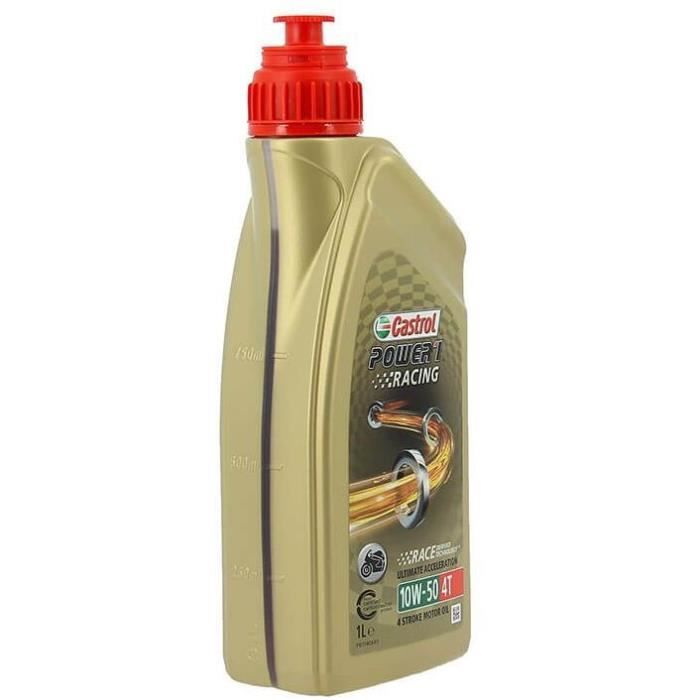 CASTROL Huile-Additif Power 1 Racing 4T - Synthetique / 10W50 / 1L
