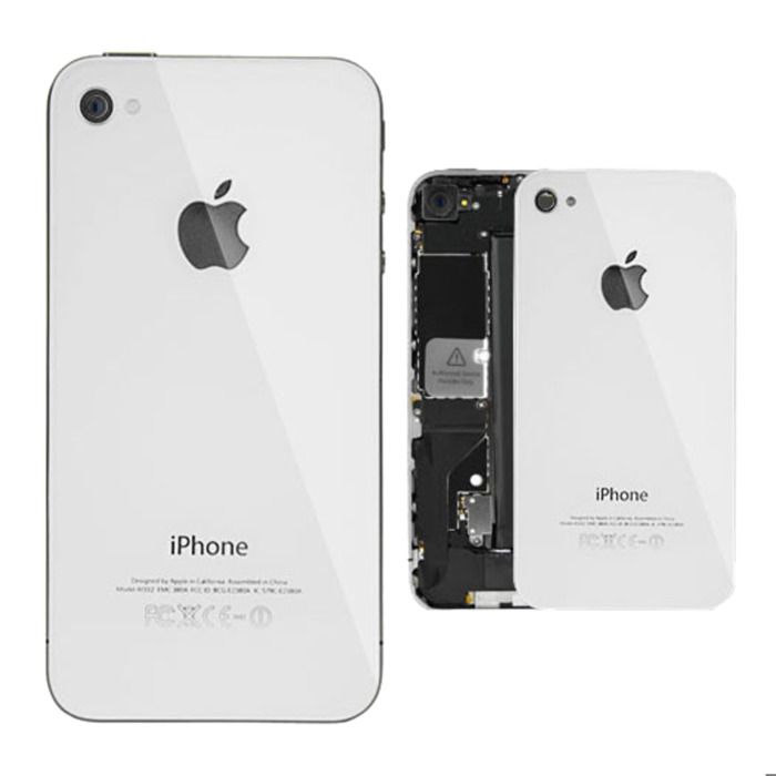 Plaque arrière pour iPhone 4 (Blanc)