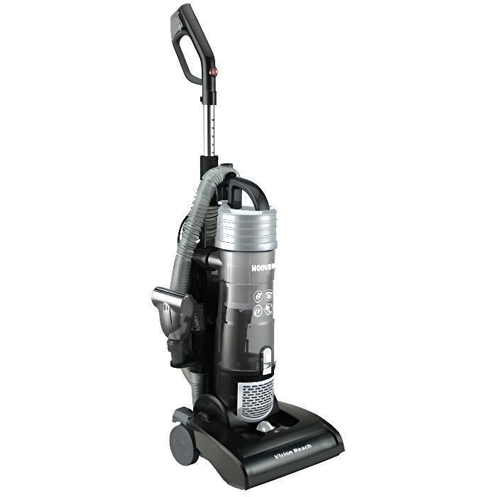 Hoover 39100502 VR31VR10 Vision Reach Aspirateur à brosse compatible avec tous les sols durs et moquettes, 3 litres, 3910050