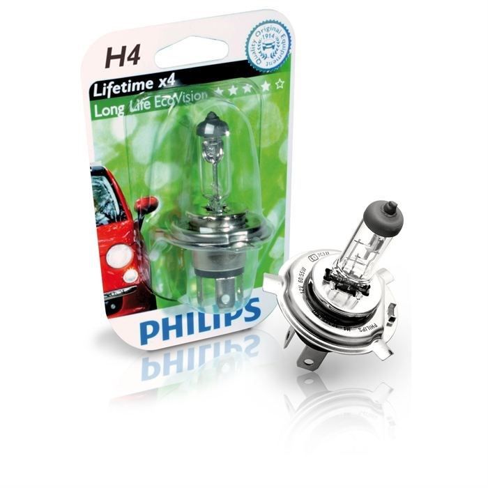 Ampoule Philips H4 LongLife EcoVision 60/55W