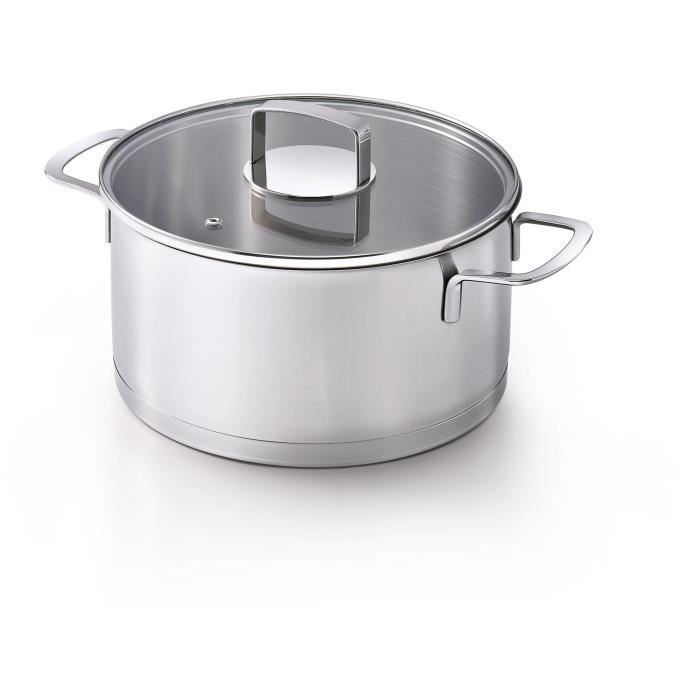 KITCHEN FUN BY BEKA 13811204 Mambo Faitout + couvercle 20 cm - Tous feux + induction et four