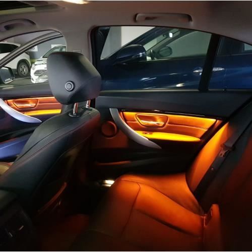 Pour BMW F30/F31 voiture mise à niveau intérieur moulures décoratives led ambiante porte lumière atmosphère lampe d'éclairage