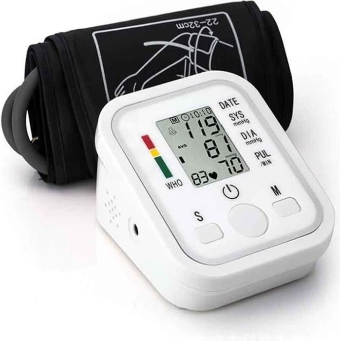 Leytn® Tensiometre bras électronique automatique Moniteur de Pression Artérielle avec écran LCD pour personnes âgées