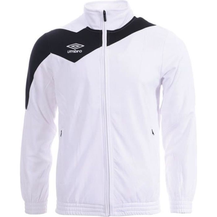 Veste de survêtement blanc/noir homme Umbro Division 1