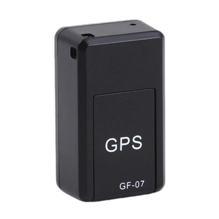 Mini GPS Tracker, Dispositif d'Anti-Perte Sans localisateur GPS MAGNÉTIQUE PUISSANT GF-07 POUR LES PERSONNESRAGES ET LES ENFANTS-NOI