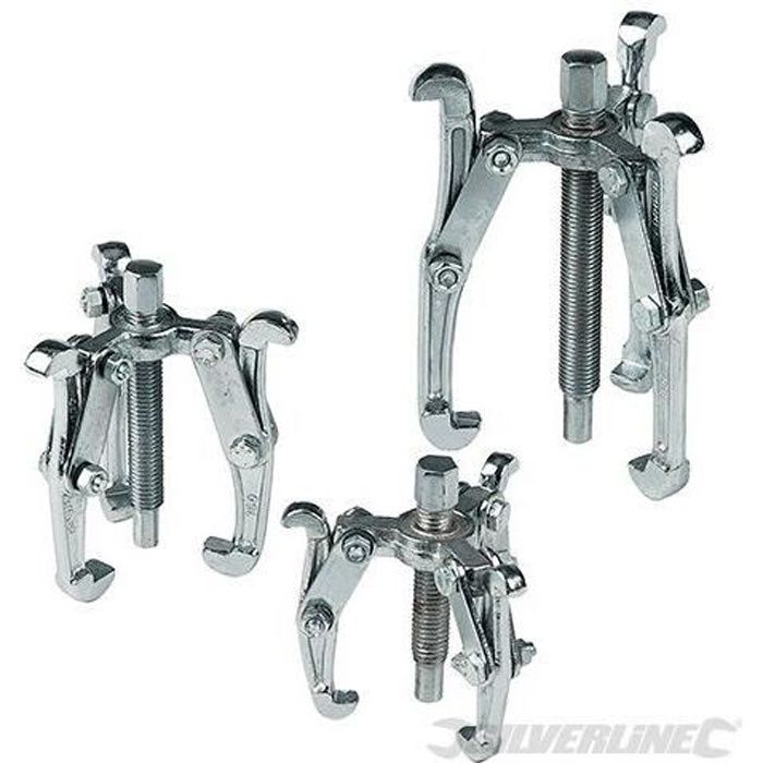 SILVERLINE Jeu de 3 extracteurs d'engrenages