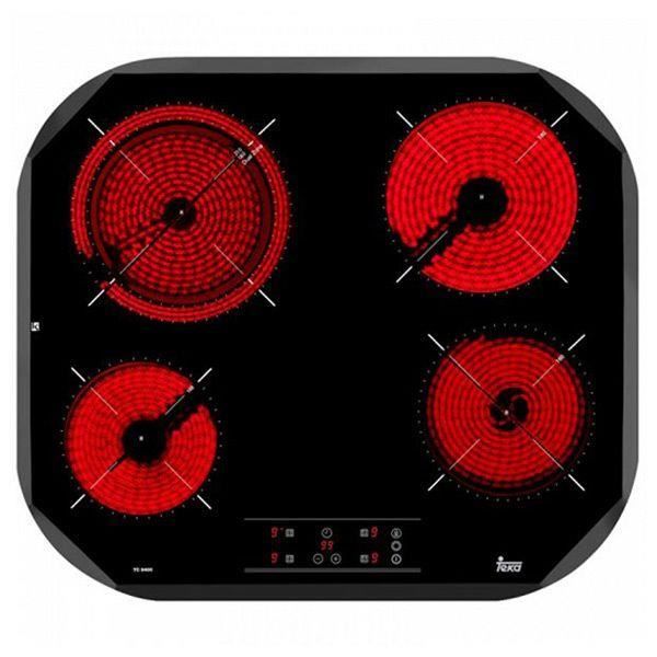 Plaques vitro-céramiques Teka 219128 6500W 60 cm Noir