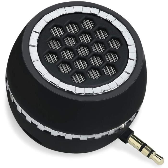 Haut-parleur Mini haut-parleur pour téléphone portable avec interface audio AUX 3,5 mm et station d'accueil audio pour port USB
