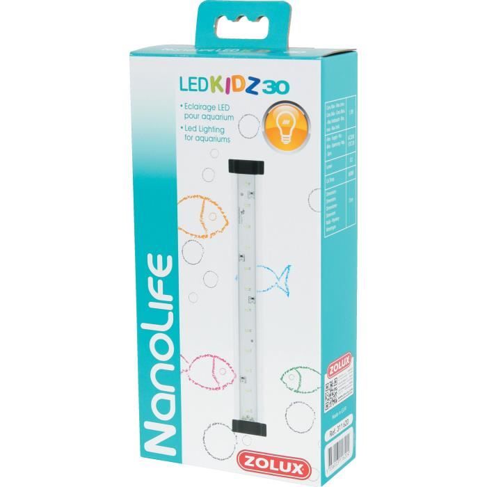 ZOLUX Rampe éclairage LED - Pour aquarium Nanolife Kidz - 30 cm